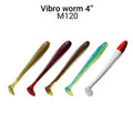 Crazy Fish Vibro Worm 10cm pack de 5 unidades