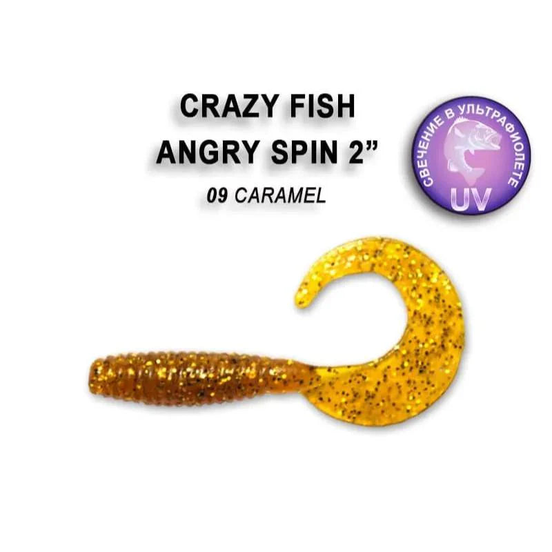 Crazy Fish Angry Spin 4.5cm pack de 8 unidades