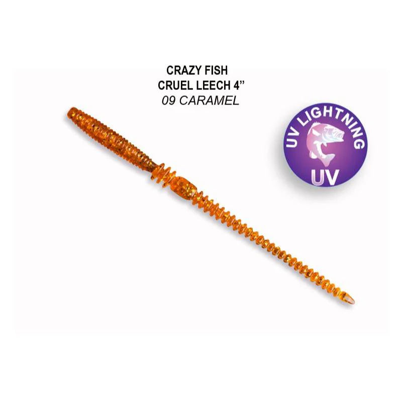 Crazy Fish Cruel Leech 10cm pack de 12 unidades