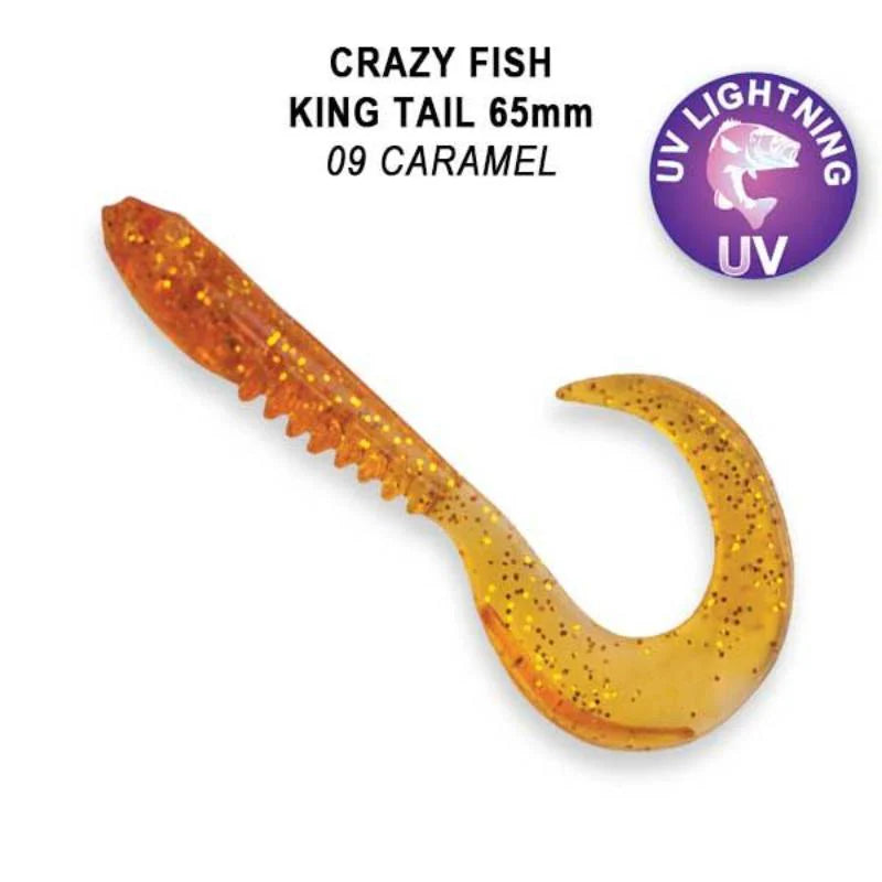 Crazy Fish King Tail 6.5cm pack de 6 unidades