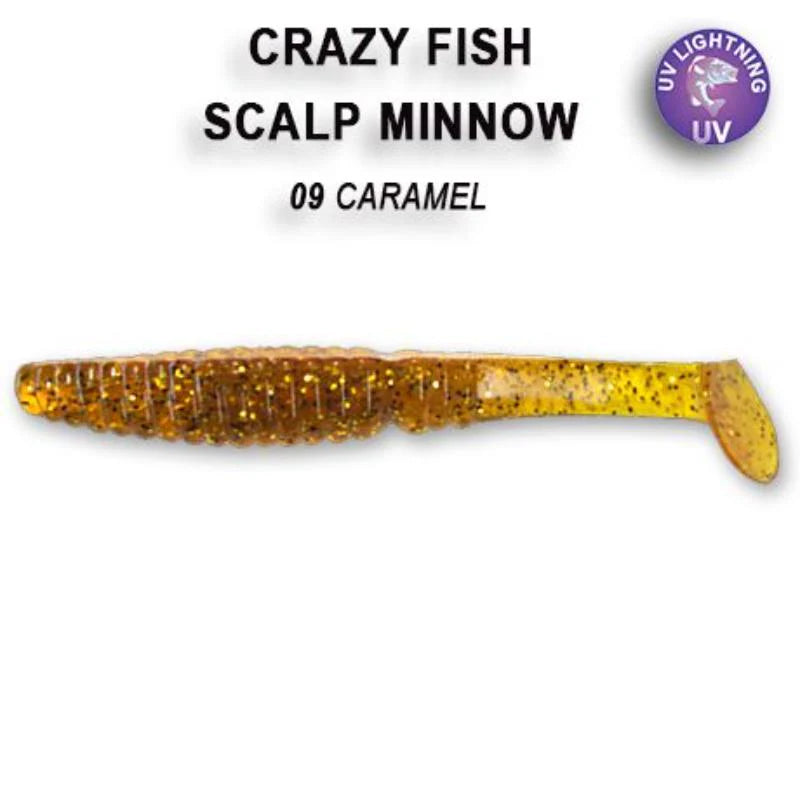 Crazy Fish Scalp Minnow 8cm pack de 5 unidades