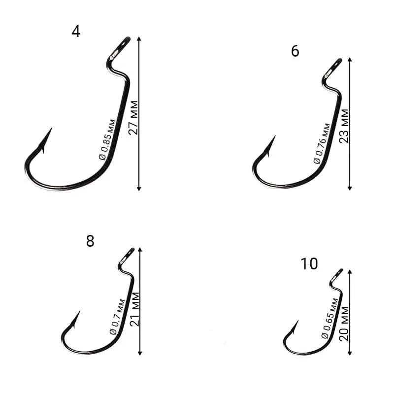 Anzol Crazy Fish DN Offset Joint nº 4 - 10 unidades