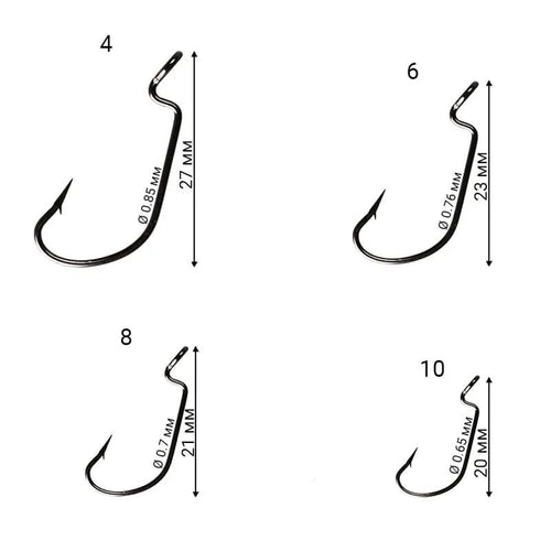 Anzol Crazy Fish DN Offset Joint nº 4 - 10 unidades
