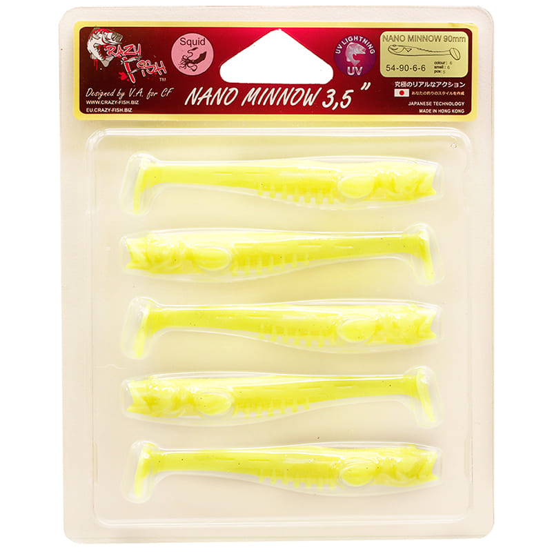 Nano Minnow 9cm 54-90-6-6 Scent de Lula 5 unidades