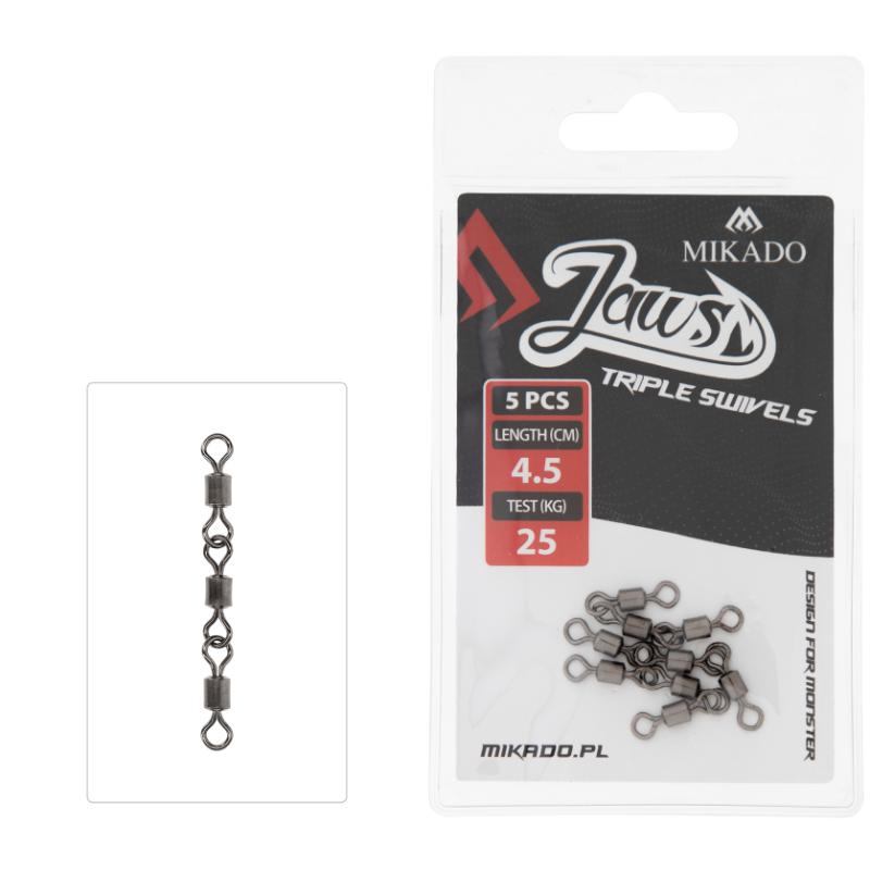 SWIVEL - JAWS TRIPLE SWIVELS - 5 unidades