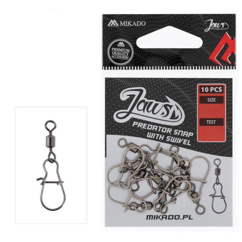 SNAP - WITH SWIVEL JAWS PREDATOR SNAP - 10 unidades