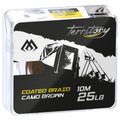 Carp Fishing COATED BRAID - 25lbs/10m - CAMO BROWN