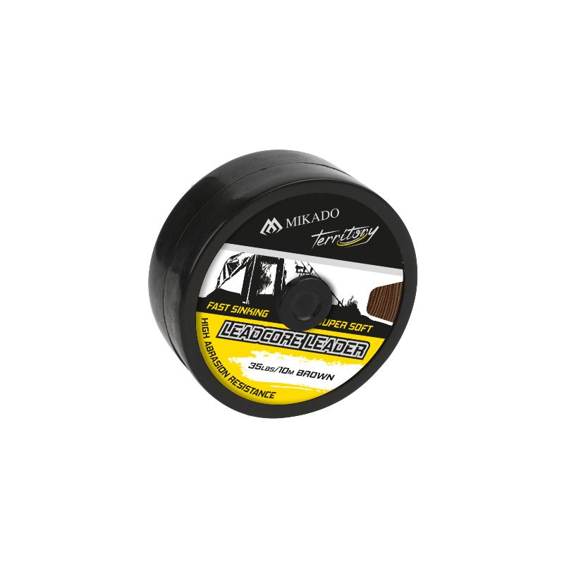 Carp Fishing LEADCORE LEADER 45lbs/10m - Castanho