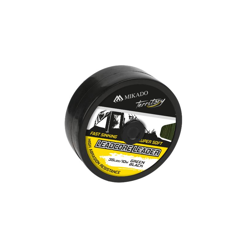 Carp Fishing LEADCORE LEADER 35lbs/10m - Verde/Preto