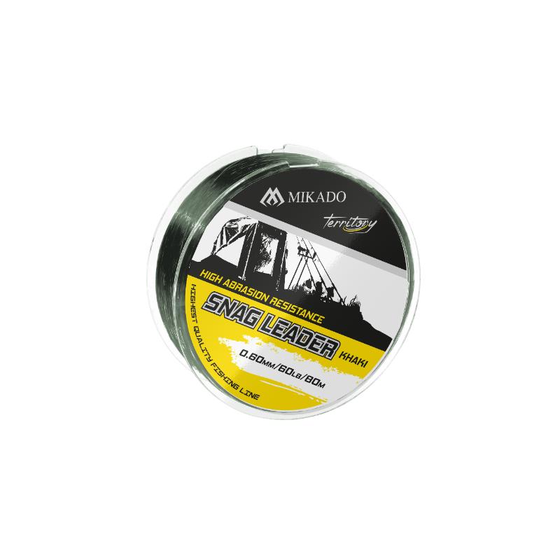 SHOCK LEADER - SNAG LEADER KHAKI 60lbs/0.60mm/80m