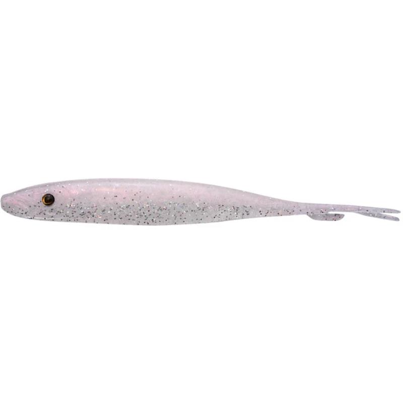 Fishus Espetit Soft Jerk 8cm 2.1g - Vinil para Pesca Spinning e LRF cor Magic White