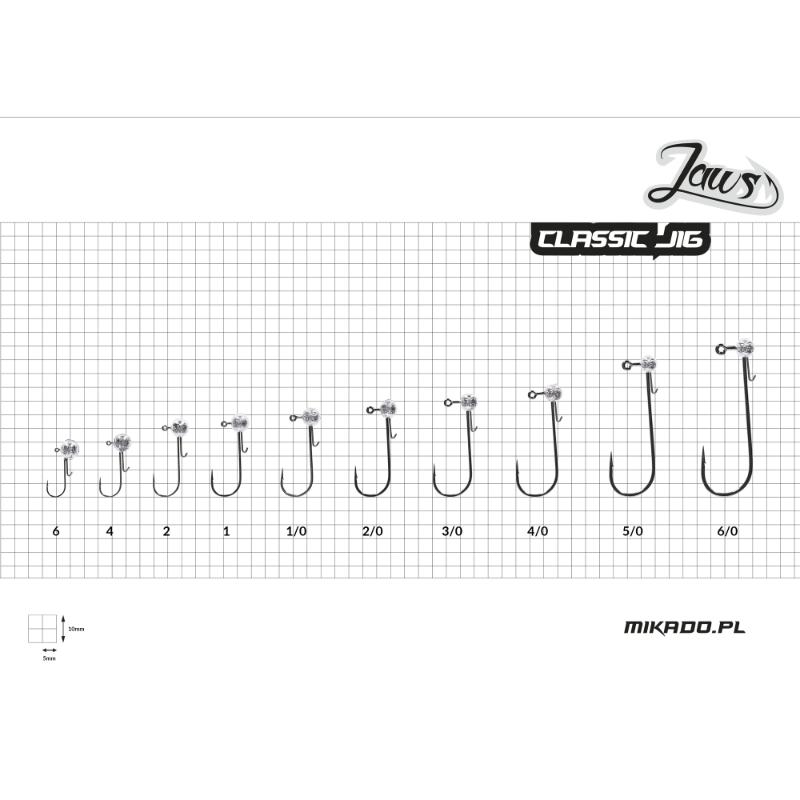 JIG HEAD - JAWS CLASSIC -2/0 BN - 3 pcs.