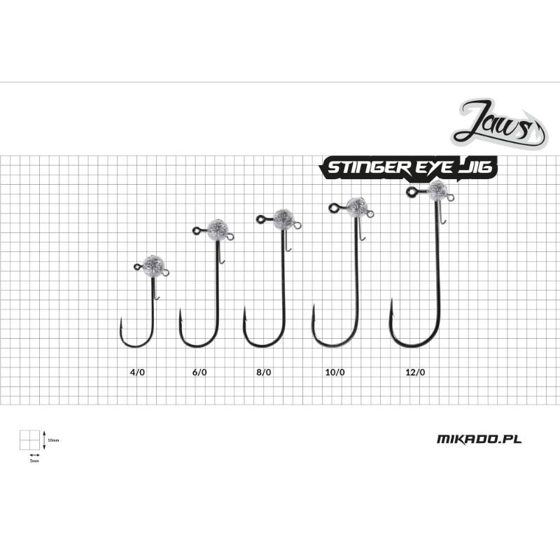 JIG HEAD - JAWS STINGER EYE 8/0 BN - 3 pcs.