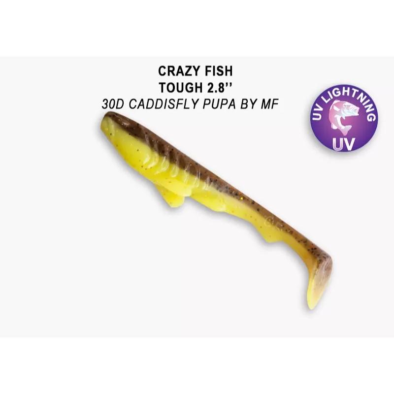 Crazy Fish Tough 7cm: Alta Durabilidade (Pack 5 un.)