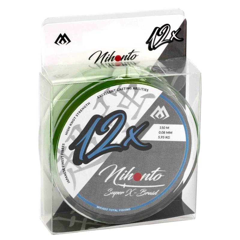Multifilamento NIHONTO SUPER X-BRAID 12X Verde