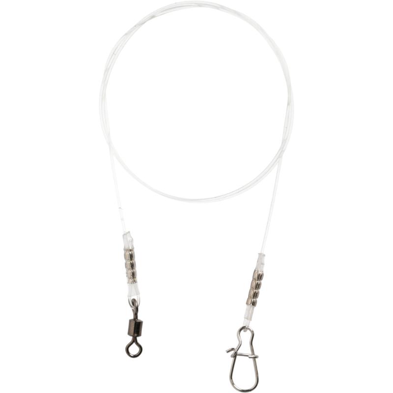 Terminal p/Lucios FLUOROCARBONO  - JAWS super forte 45cm/23kg - 2 pcs.