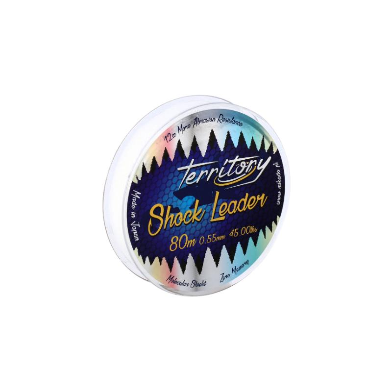 TERRITORY SHOCK LEADER 45lbs/0.55mm/80m - TRANSPARENTE