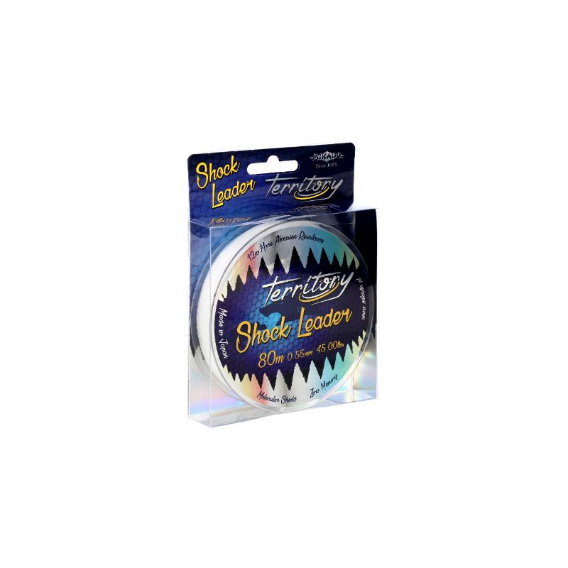 TERRITORY SHOCK LEADER 45lbs/0.55mm/80m - TRANSPARENTE