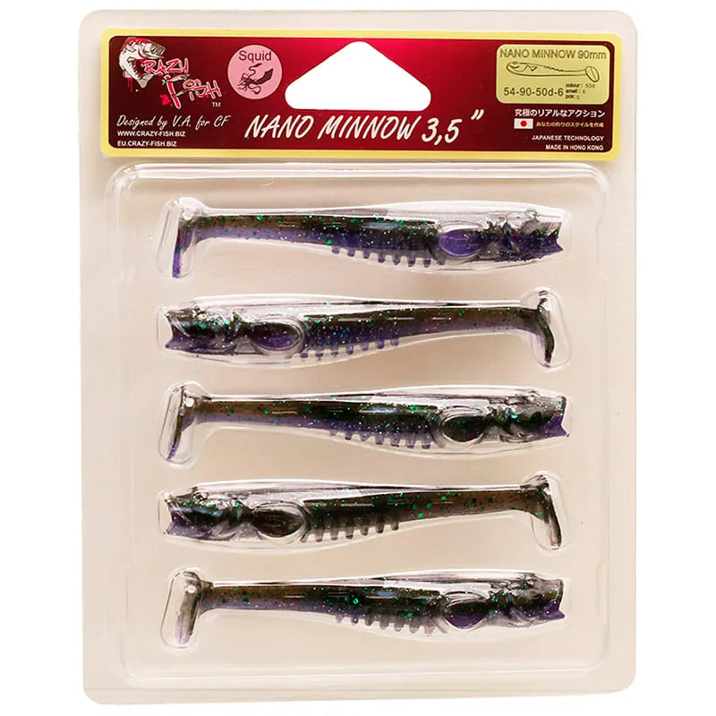 Nano Minnow 9cm 54-90-50D-6 Scent de Lula 5 unidades