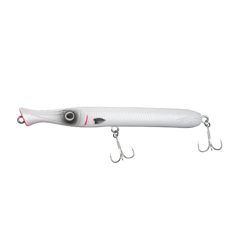 amostra fishus don belone mini 75mm 7g na cor Matt White