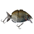 Amostra Fishus Esparrall 76mm 16gr na cor AS - Annular Seabream, swimbait personalizável para spinning e predadores.