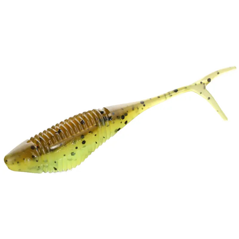 Amostra de vinil Mikado Fish Fry 8cm cor 346 para drop-shot e spinning