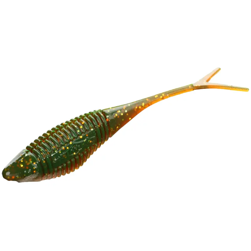Amostra de vinil Mikado Fish Fry 8cm cor 349 para drop-shot e spinning