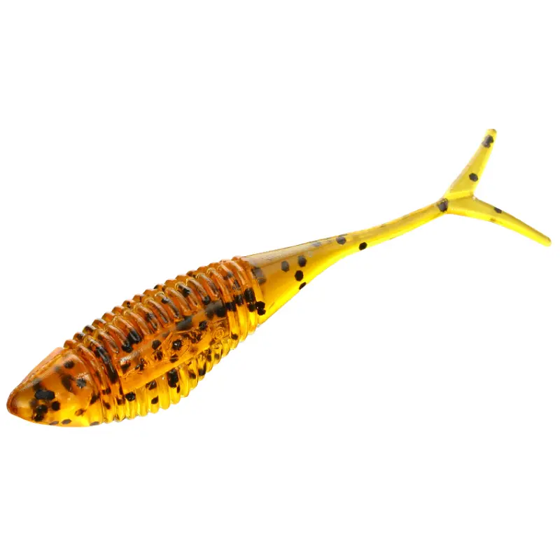 Amostra de vinil Mikado Fish Fry 8cm cor 350 para drop-shot e spinning