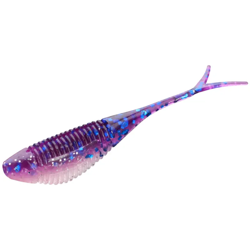 Amostra de vinil Mikado Fish Fry 8cm cor 372 para drop-shot e spinning