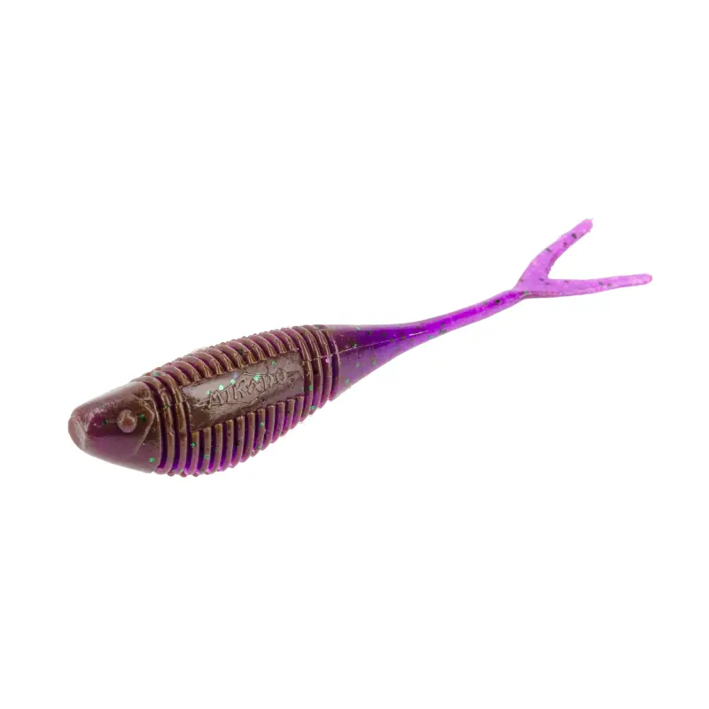 Amostra de vinil Mikado Fish Fry 8cm cor LOX para drop-shot e spinning