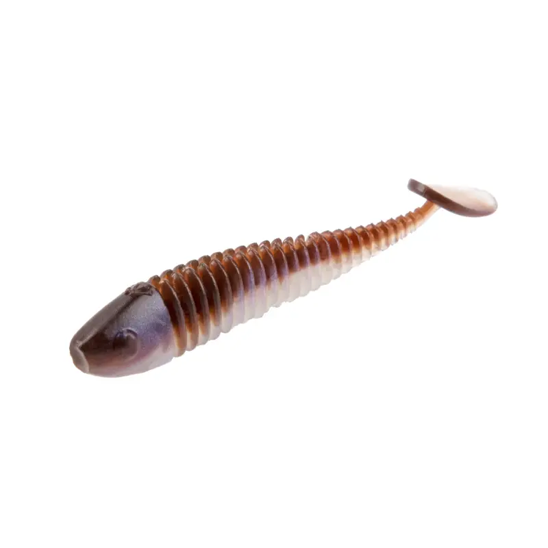 Amostra de vinil Mikado HypnoShad 50mm cor Blue Pearl para LRF e pesca à truta