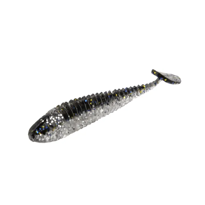 Amostra de vinil Mikado HypnoShad 50mm cor Crystal Flash para LRF e pesca à truta