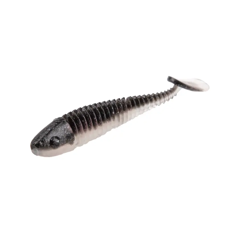 Amostra de vinil Mikado HypnoShad 50mm cor Magic Pearl para LRF e pesca à truta