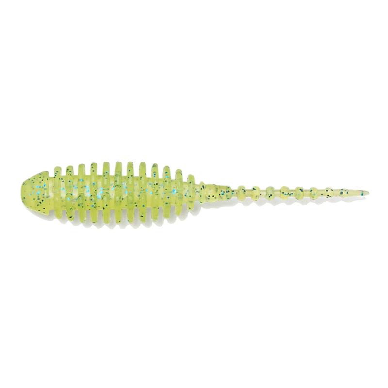 Amostra de vinil Megabass Dr. Choro 1.5 para pesca LRF e Ajing soft bait cor Clear Chart