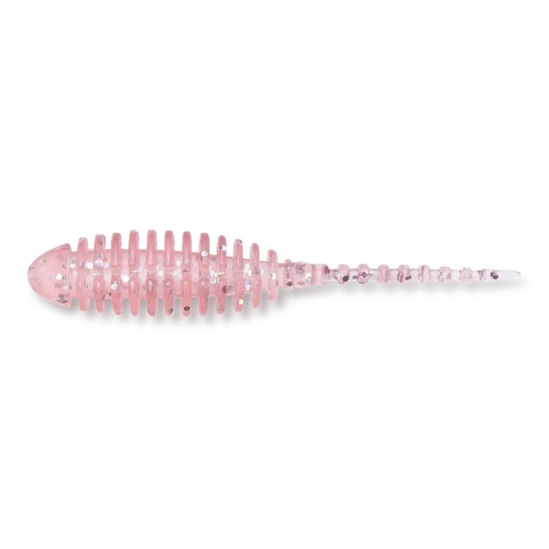 Amostra de vinil Megabass Dr. Choro 1.5 para pesca LRF e Ajing soft bait cor Clear Pink