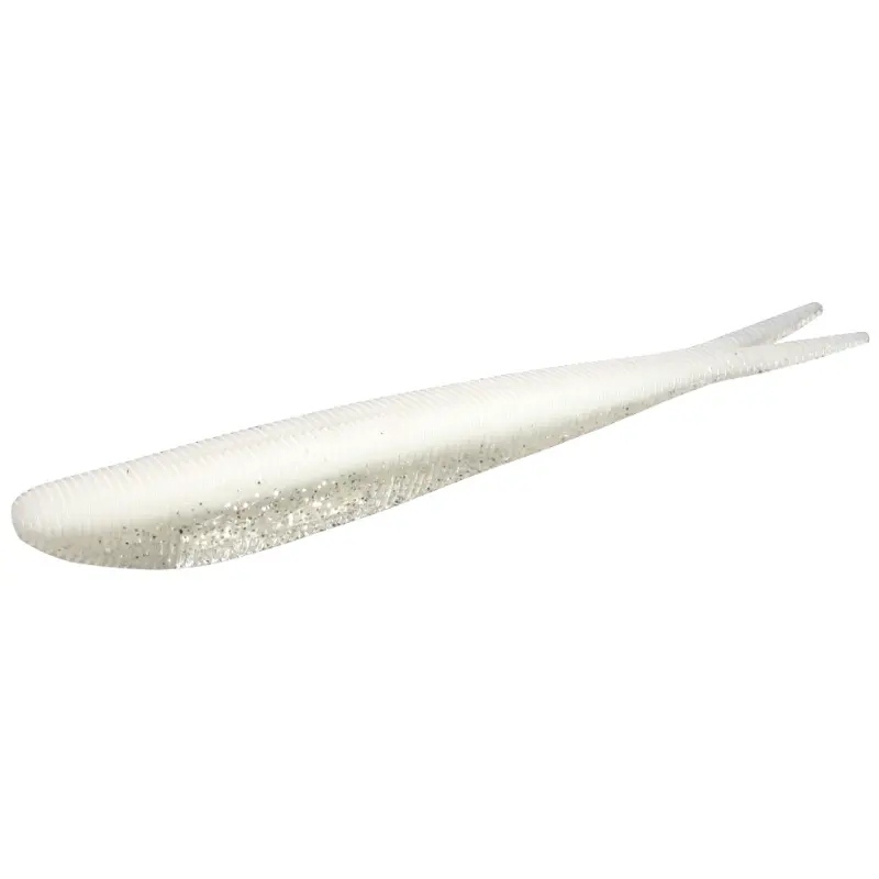 Amostra de vinil com cauda bifurcada Mikado Saira 8cm - Cor 382, ideal para trutas e predadores.