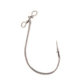 Anzol de competição Jaws para pesca Drop Shot com girador incorporado para evitar torção da linha.