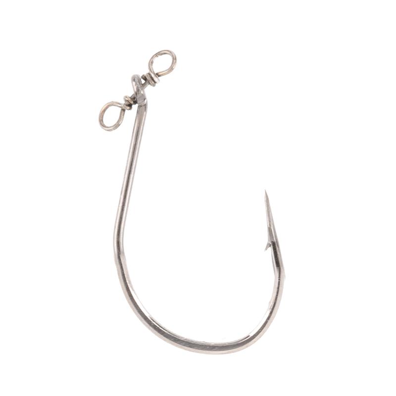 Anzol de competição Jaws para pesca Drop Shot com girador incorporado para evitar torção da linha.