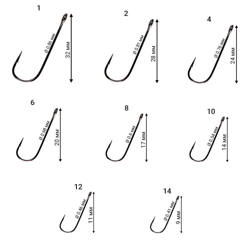 Anzol simples Crazy Fish Round Bent Joint Hook №1 - 10 unidades