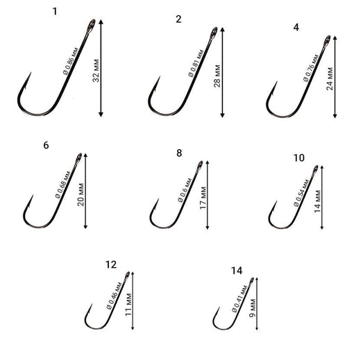 Anzol simples Crazy Fish Round Bent Joint Hook №1 - 10 unidades