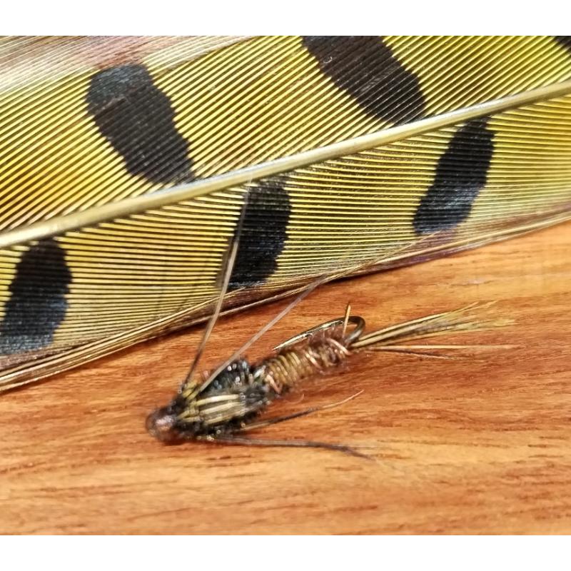 Pack de 5 moscas Ninfa de faisán (ou Pheasant Tail Nymph)