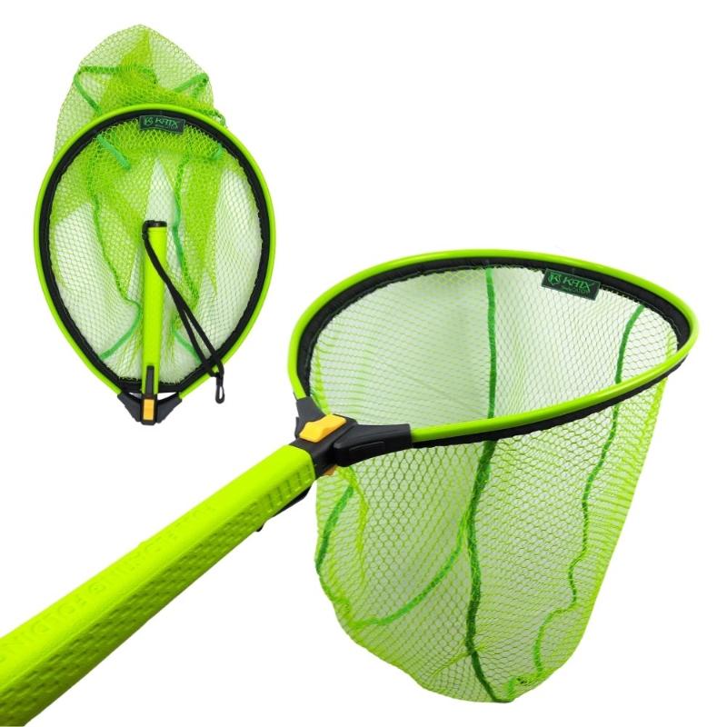 Camaroeiro Flutuante Katx Predator Folding Rubber 50x40cm com rede de borracha