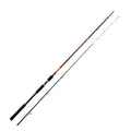 Cana Misaki Craken CMCR27 de 2,70 m e 100–200 g, com componentes Fuji, apresentada em duas secções