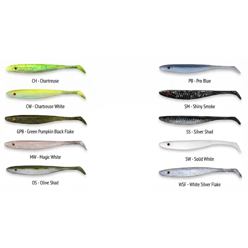 Fishus Espetit Soft Shad 10cm: O segredo dos grandes predadores | 9 unidades