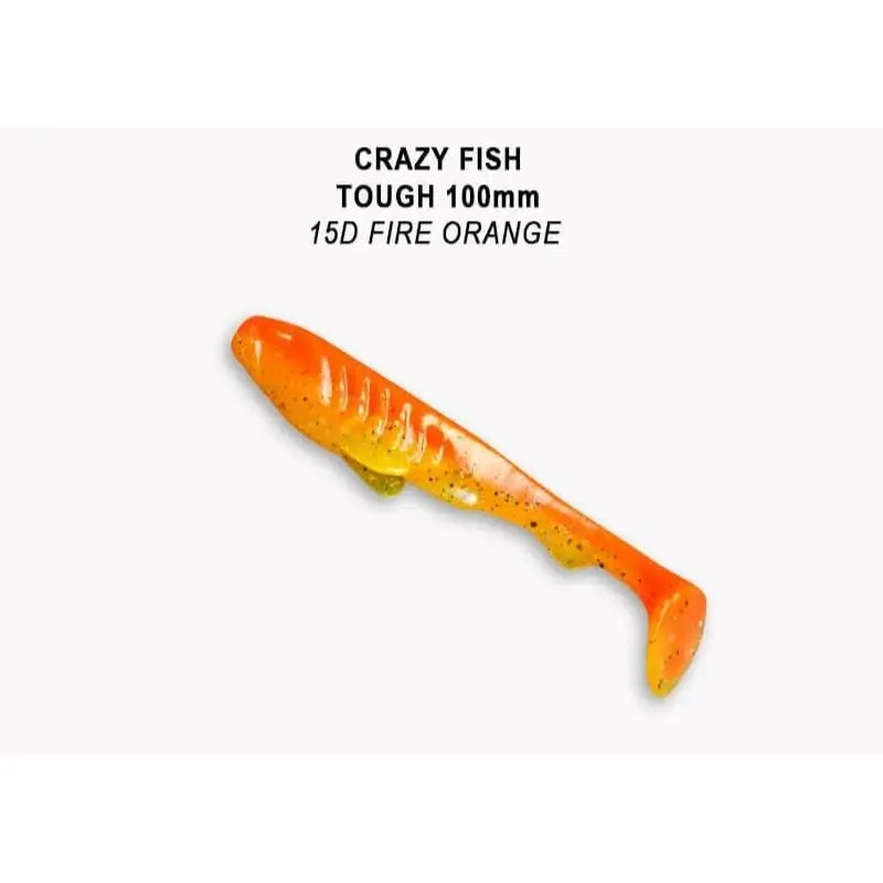 Crazy Fish Tough 10cm cor 15d - Amostra siliconada para spinning de lucioperca