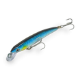 Amostra DTD Gavun 70 Hologram flutuante, com 70 mm e 4,4 g, acabamento holográfico, pala frontal e duas fateixas VMC, para pesca LRF e Spinning ultraligeiro de robalos.