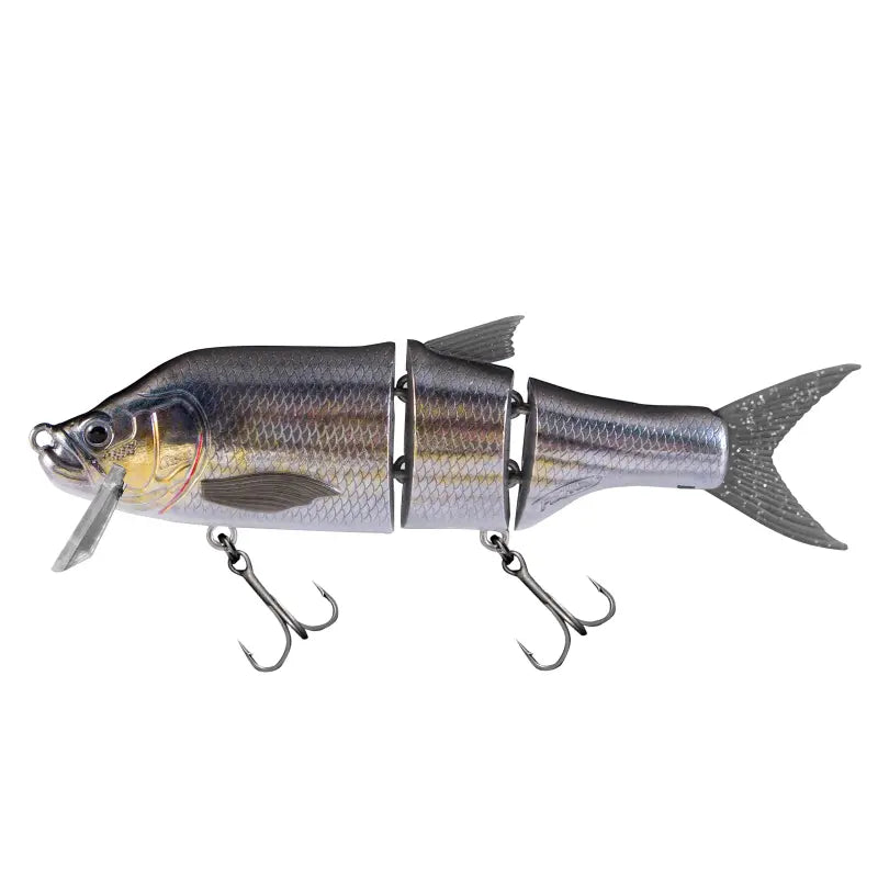 Amostra swimbait Fishus Cerberus Lite em cor MU Mullet para spinning de predadores em ambientes costeiros e estuários