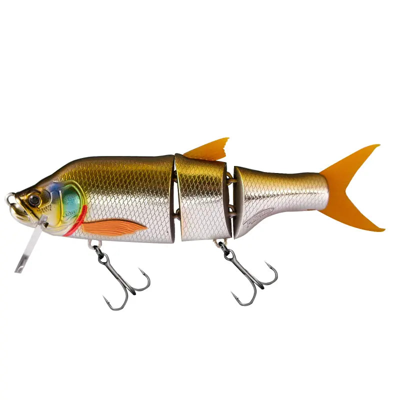 Amostra swimbait Fishus Cerberus Lite em cor RA River Asp para imitar peixes forragem na pesca de predadores