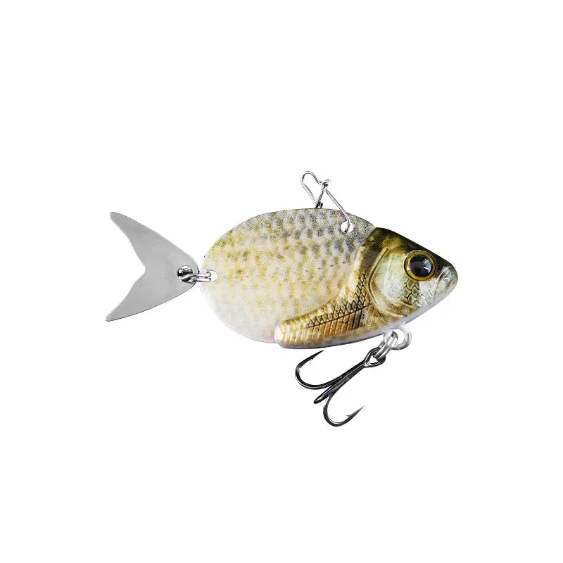 Amostra Fishus Esparrall Metal Vib 35mm 10g na cor CC Crucian Carp para LRF
