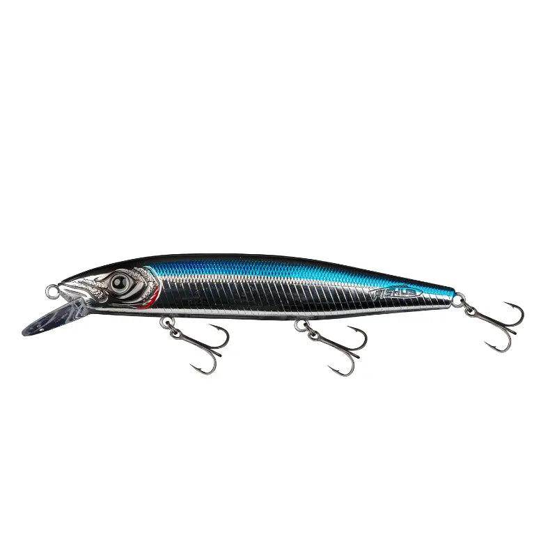 Amostra Fishus Espetit Blitz 11cm cor Flashy Bleak para predadores.